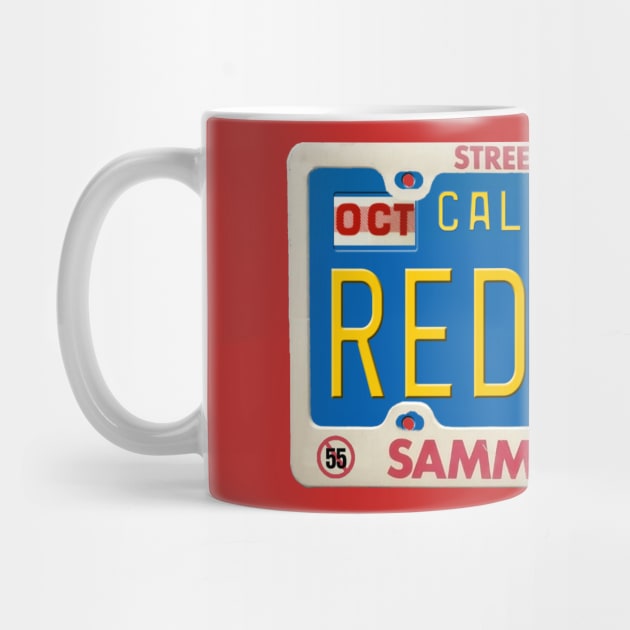 Sammy Hagar - Red Rocker License Plate by RetroZest